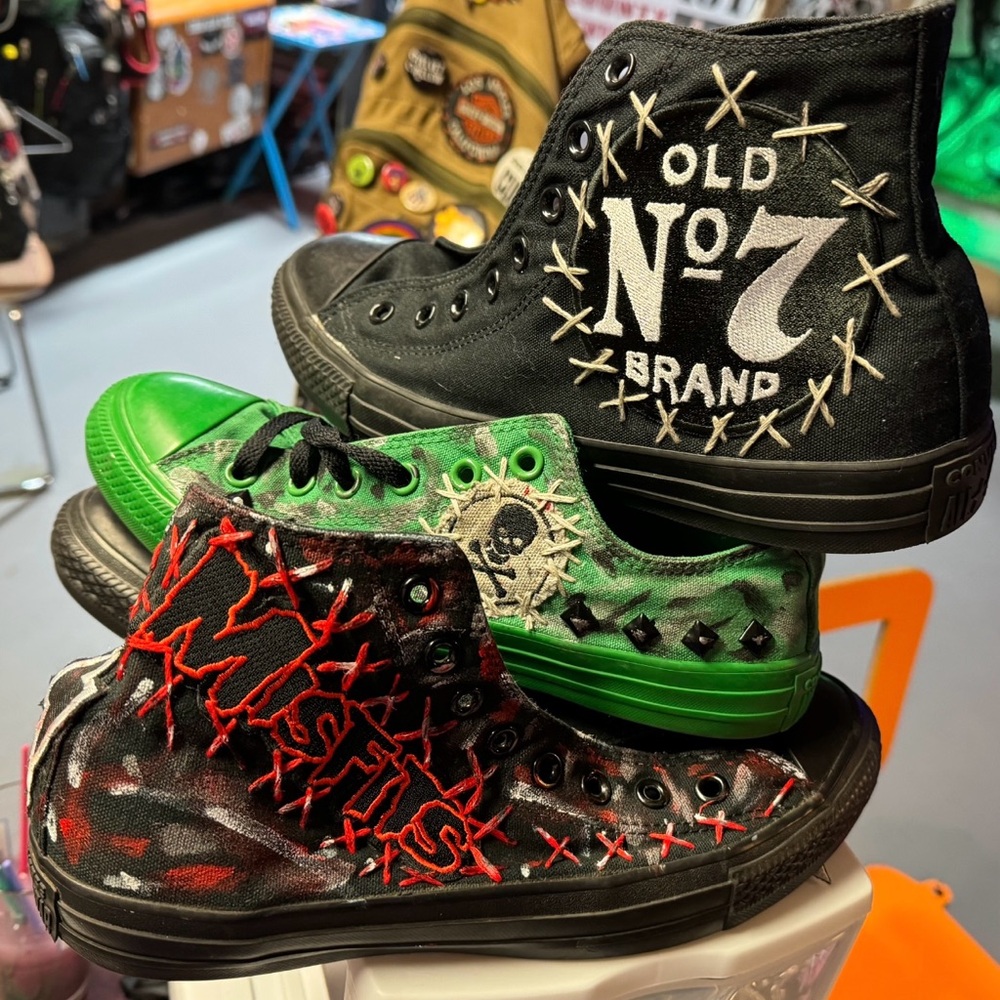Custom Chucks …Here’s a few in progress